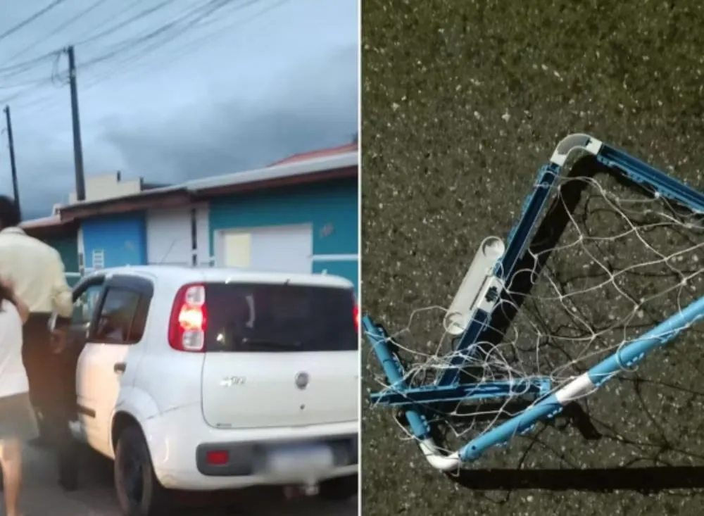 Menino é atropelado em Registro enquanto jogava bola na rua e sofre fratura na perna / Foto: Reprodução