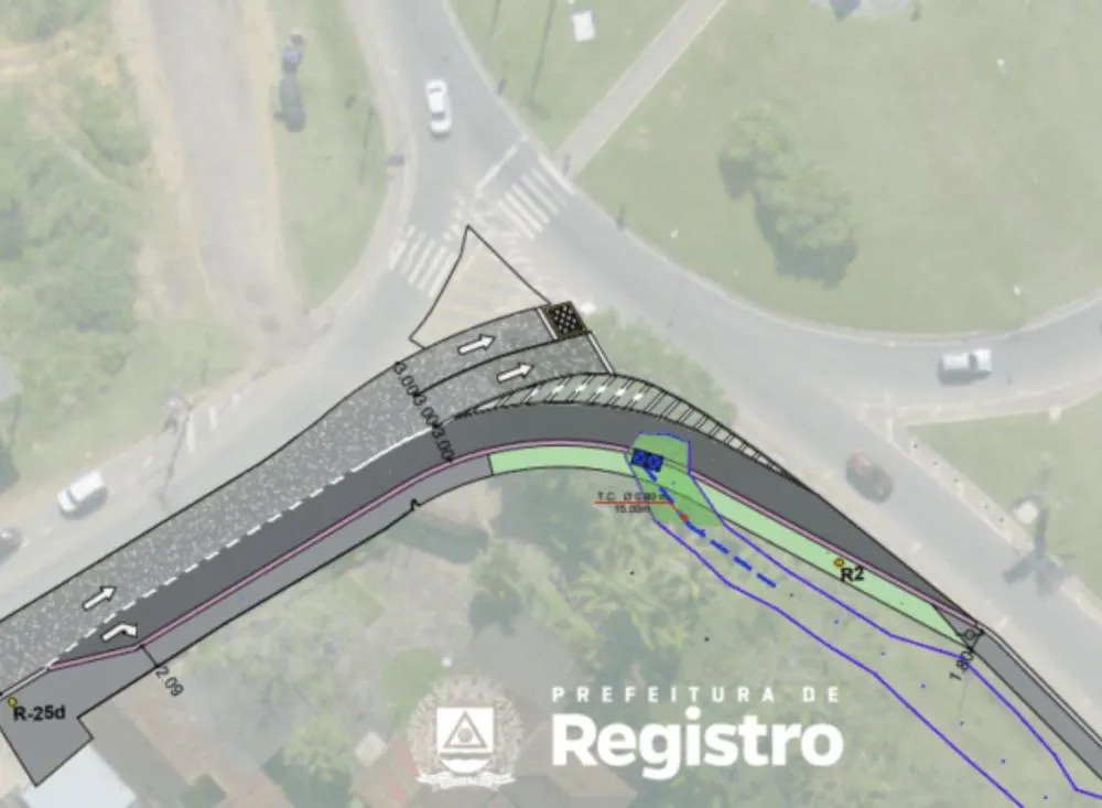 Prefeitura de Registro inicia obras para melhorar o trânsito próximo à Rodovia SP–139 / Foto: Divulgação Prefeitura de Registro