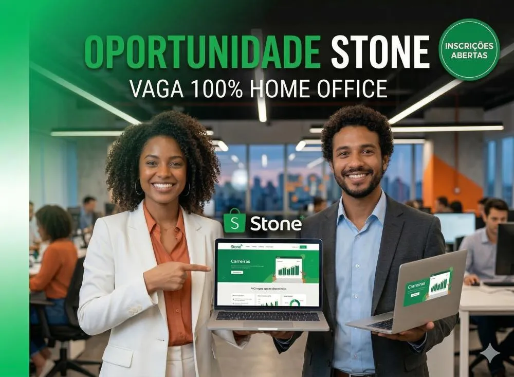Stone abre Processo Seletivo para Vaga Home Office de Analista Júnior / Foto: Gerada por IA